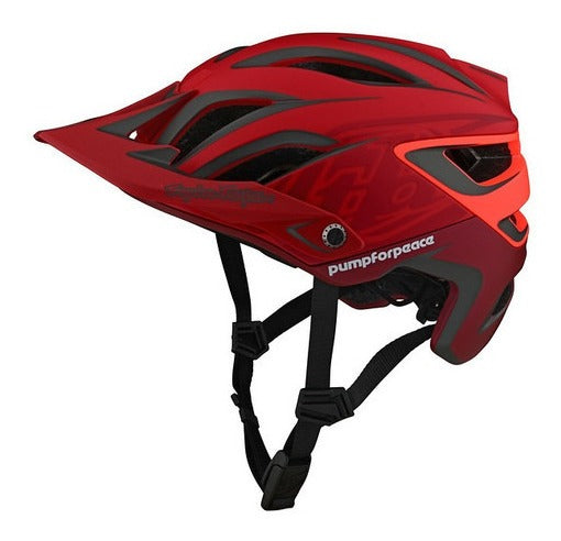 Casco Troy Lee Designs A3 con Mips Pump For Peace Red